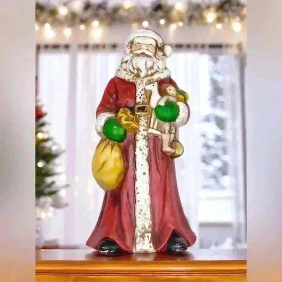 VTG Santa Clause Holding Bag And Toys Figurine 1990’s Steins - Picture 7 of 9